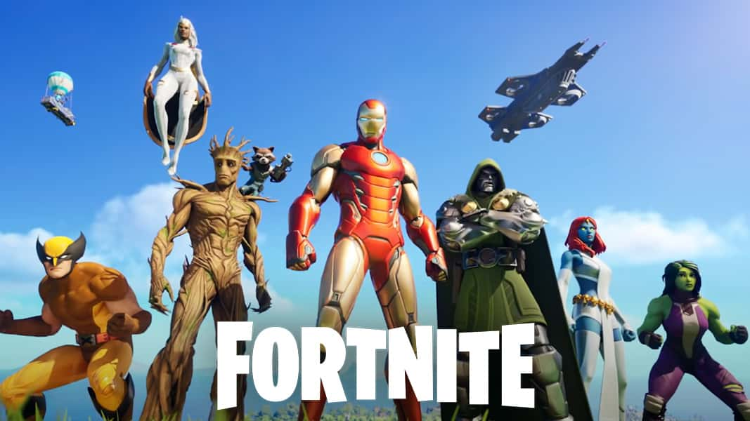 Marvel superhereos as Fortnite characters