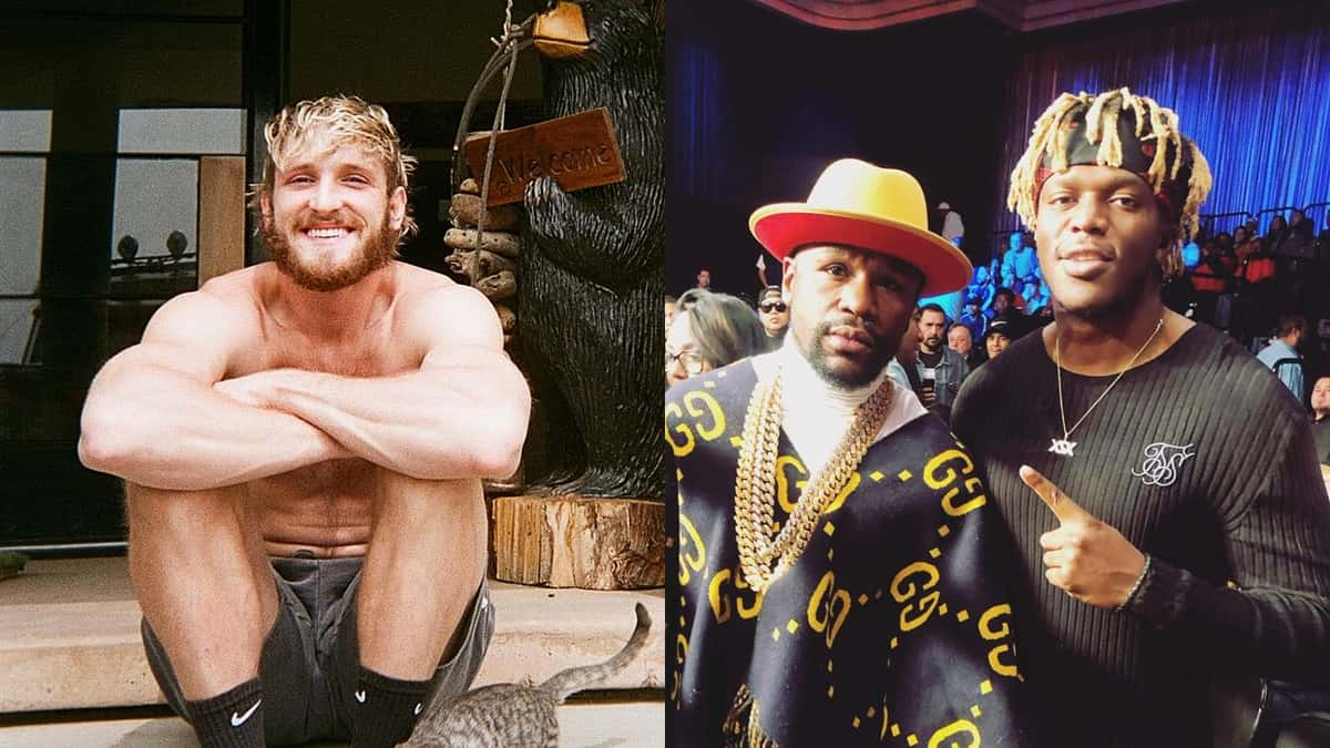 Logan Paul, KSI with Floyd Mayweather