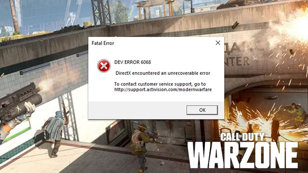 Dev error in Warzone