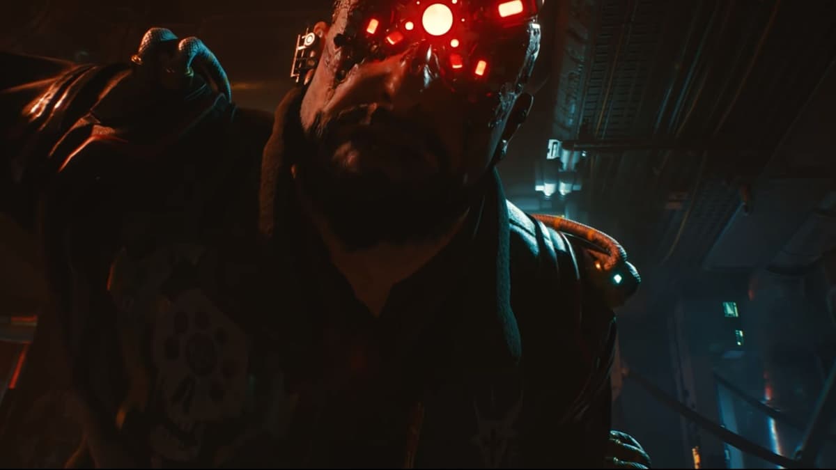 An enemy in cyberpunk 2077