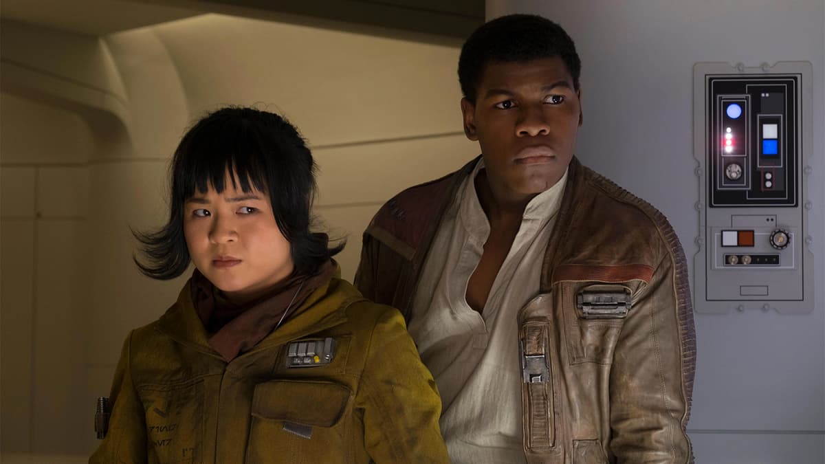 John Boyega and Kelly Marie Tran in Star Wars