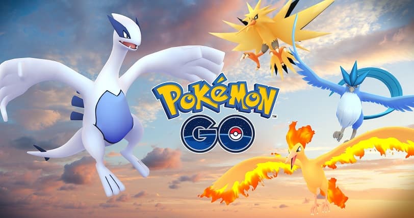 Lugia Zapdos Articuno Moltres Pokemon Go