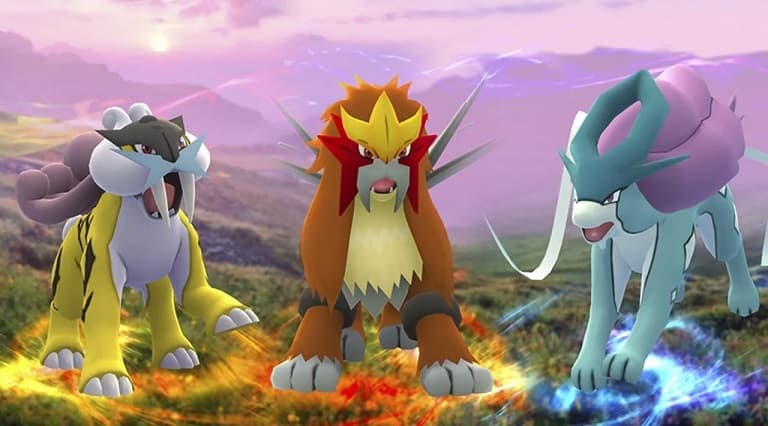 Raikou Entei Suicune Pokemon Sword Shield