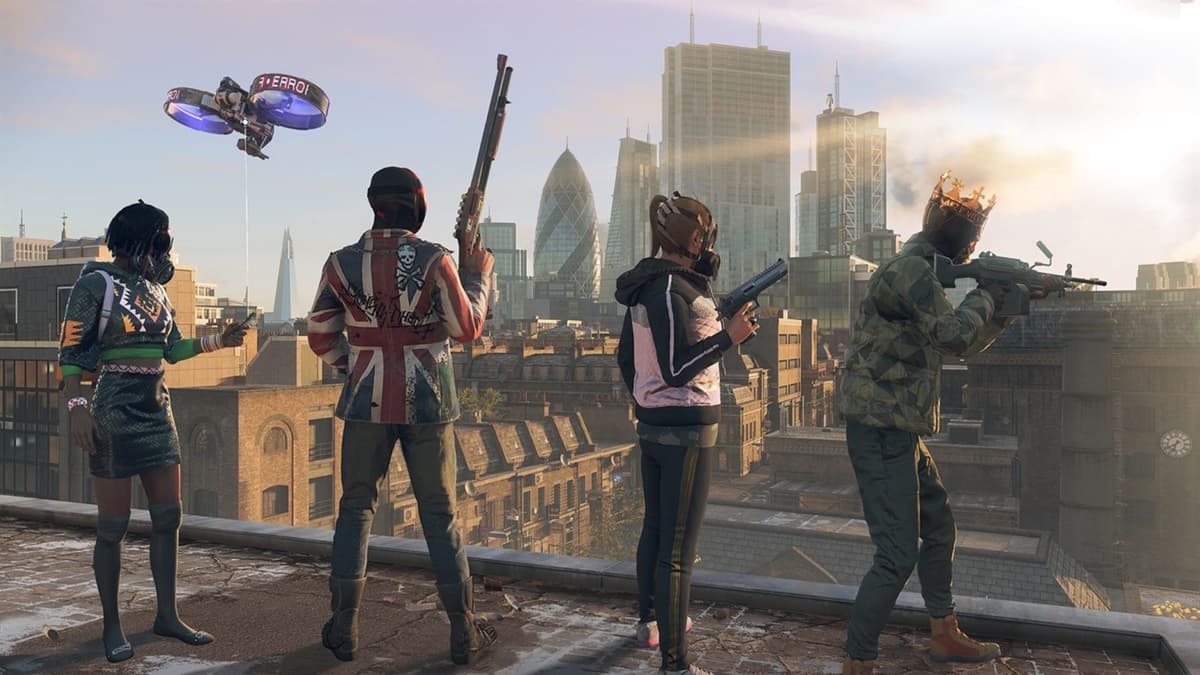 4 characters in London in Watch Dogs Legion