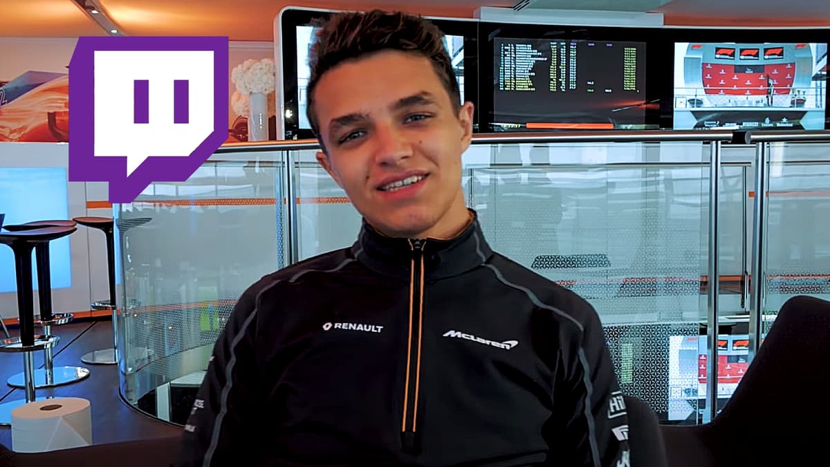 F1 McLaren Lando Norris on Twitch