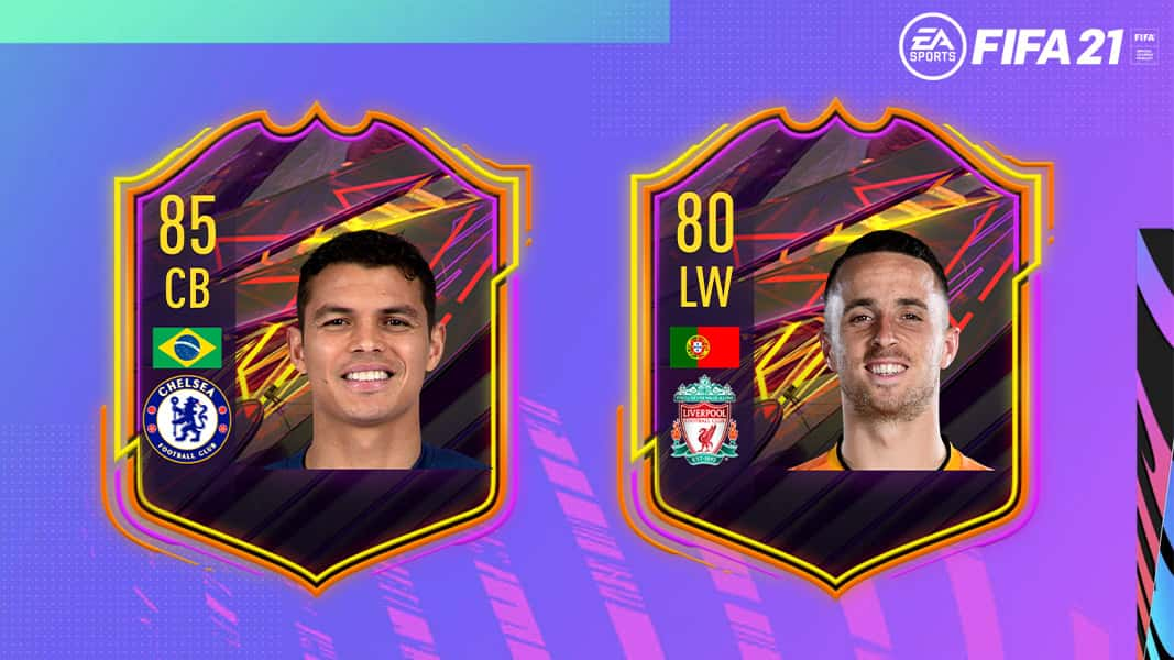 Diogo Jota and Thiago Silva OTW cards in FIFA 21