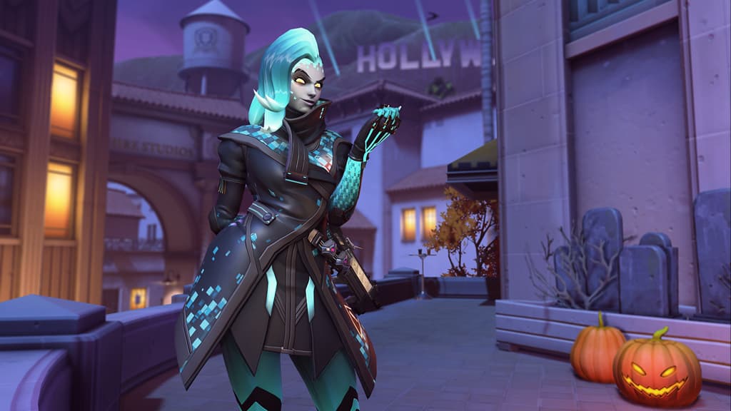 Halloween Sombra on Overwatch's Hollywood