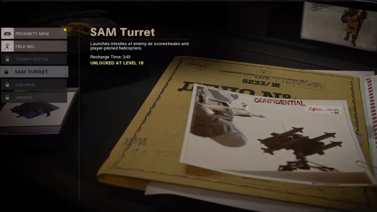 sam turret in black ops cold war