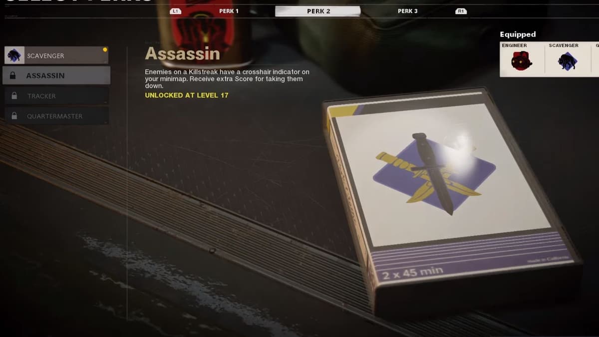 assassin perk in black ops cold war