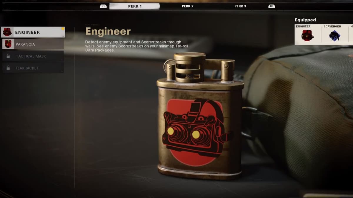 engineer perk in black ops cold war