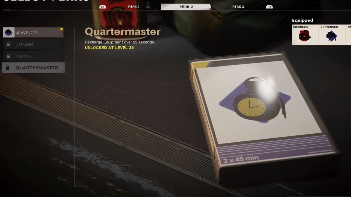 quartermaster perk in black ops cold war