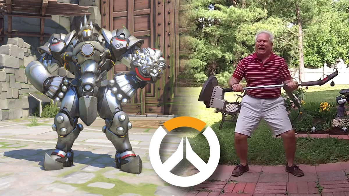 Dad doing Overwatch emotes