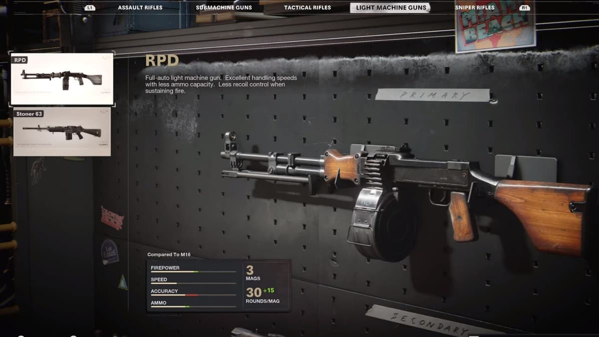 rpd in cod black ops cold war