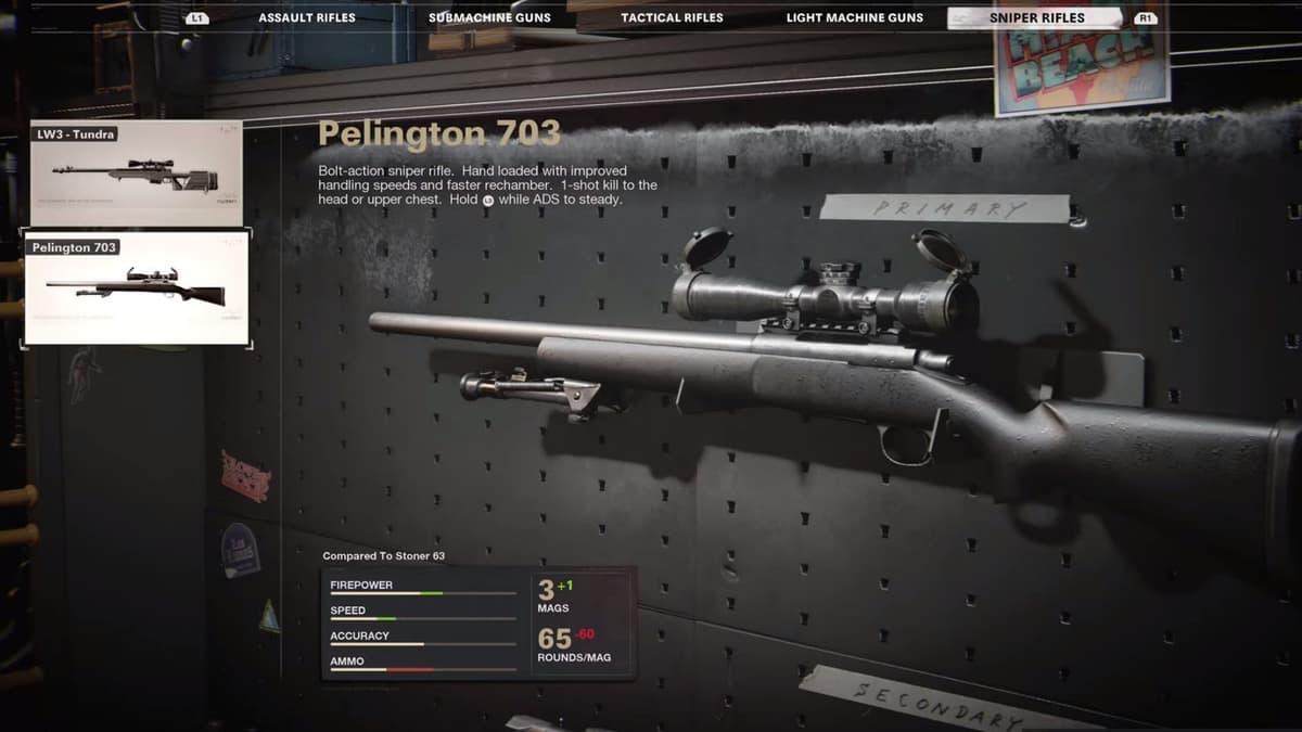 pelington 703 in cod black ops cold war