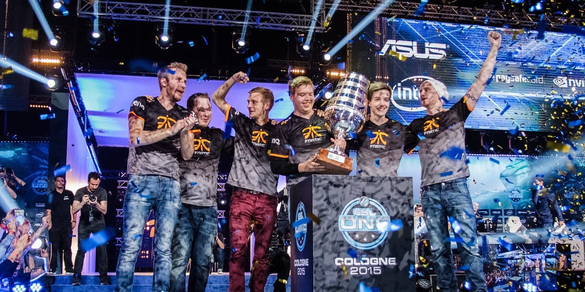 Fnatic lift ESL One Cologne trophy