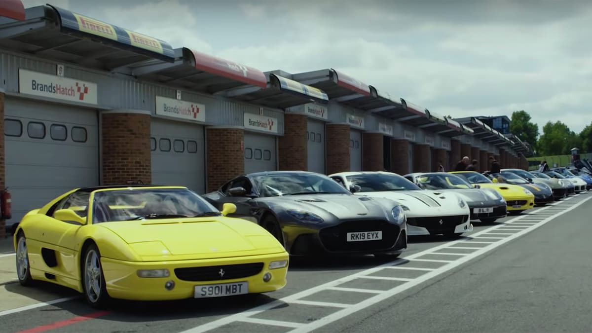 Gordon Ramsay car collection track day