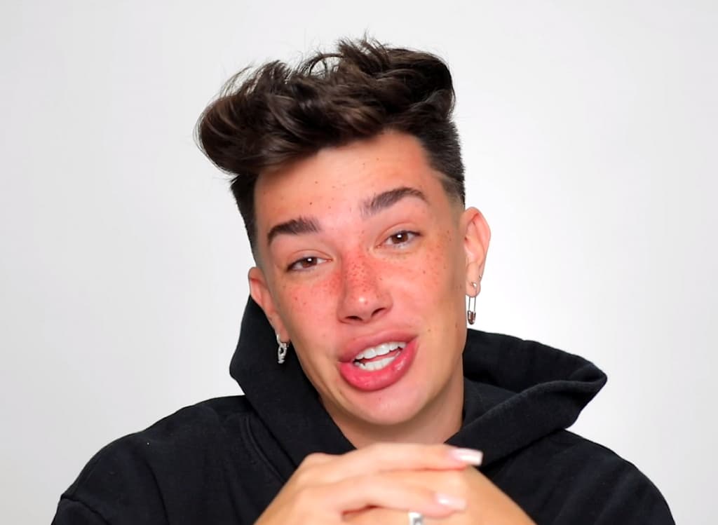 James Charles talking to camera