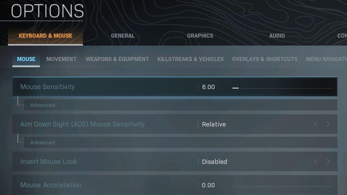 Warzone sensitivity settings