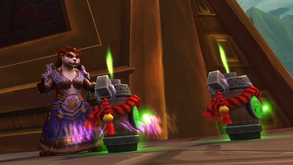 Pandaren Shaman with Totems in Zandalar