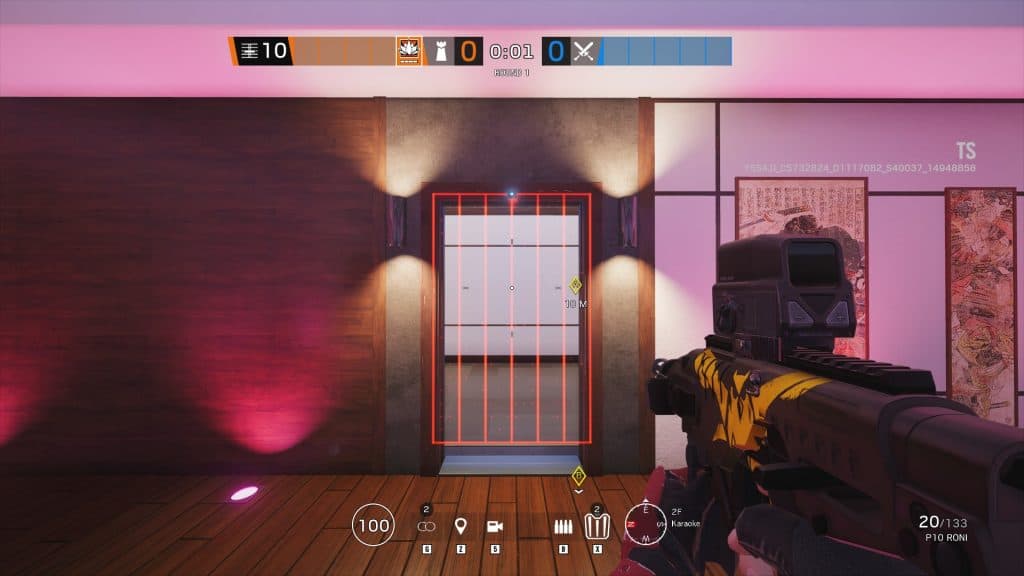 Aruni's Suyra Gate in Rainbow Six on Skyscraper map