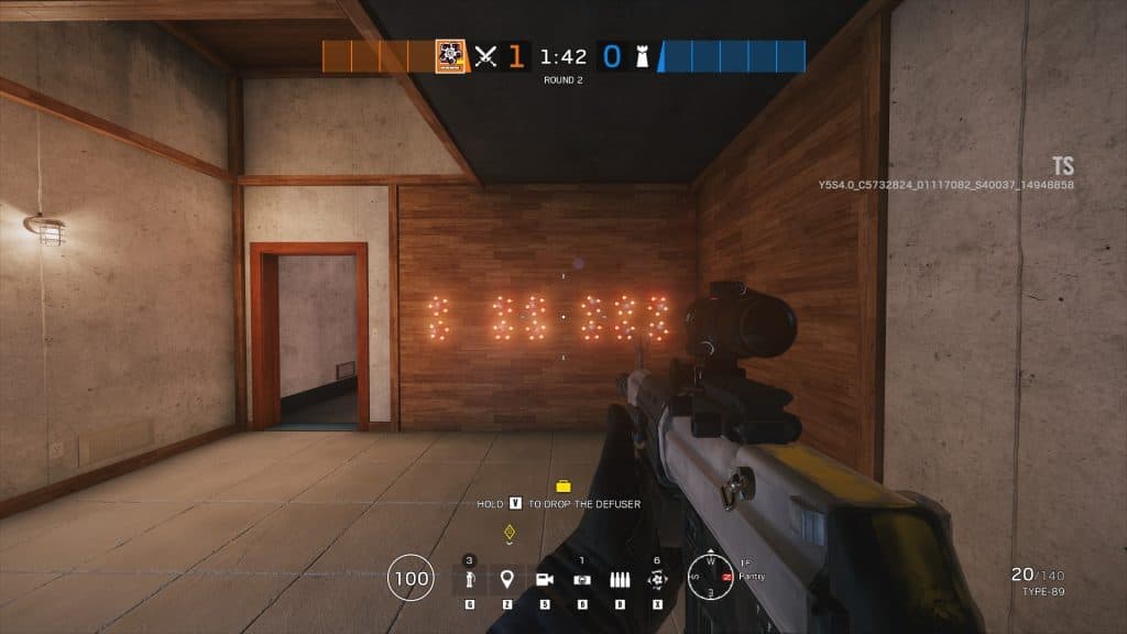 Hibana using X-Kairos in Rainbow Six Siege on Skyscraper