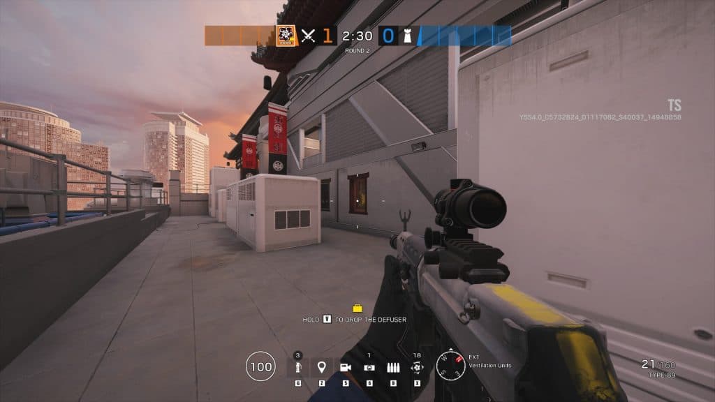 Skyscraper outside vents in Rainbow Six