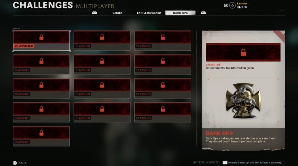 Black Ops Cold War challenges