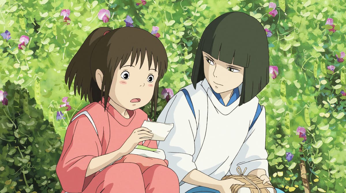 chihiro and haku in spirited away