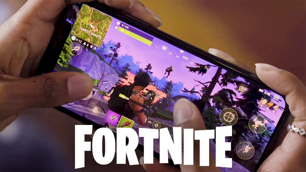 Fortnite on a phone