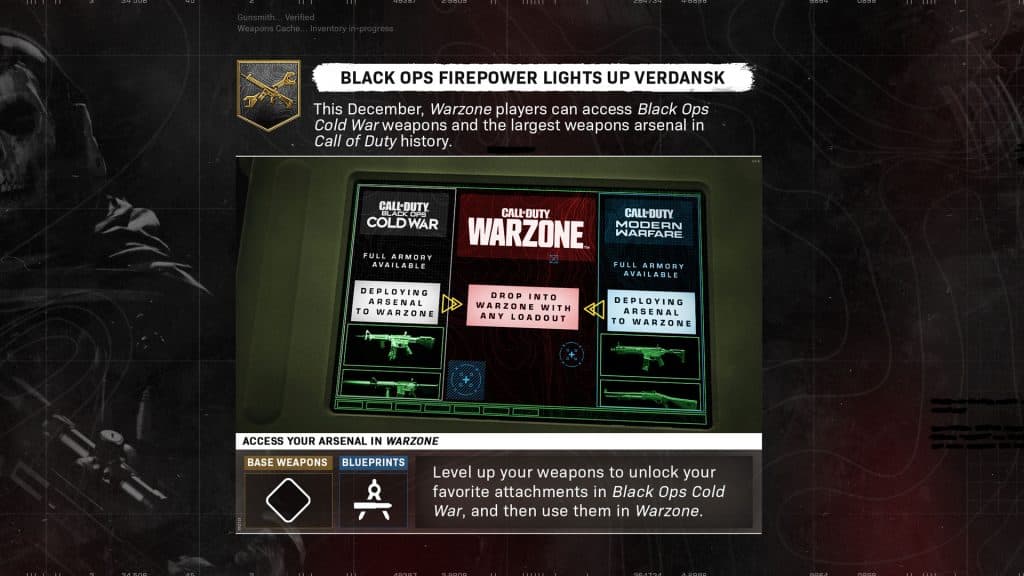 Warzone Black Ops Cold War integration