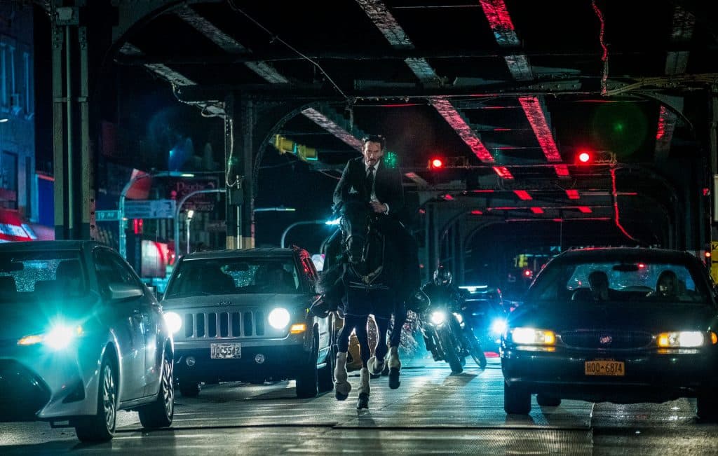 John Wick on horseback