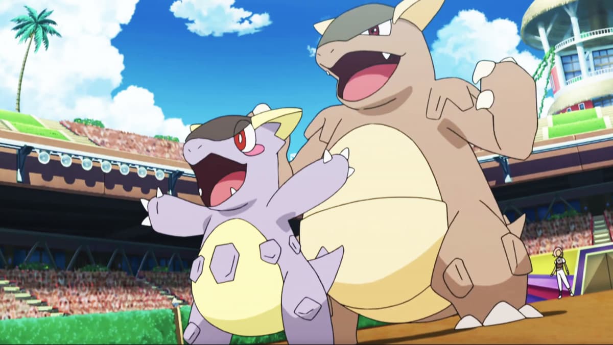 kangaskhan pokemon anime 