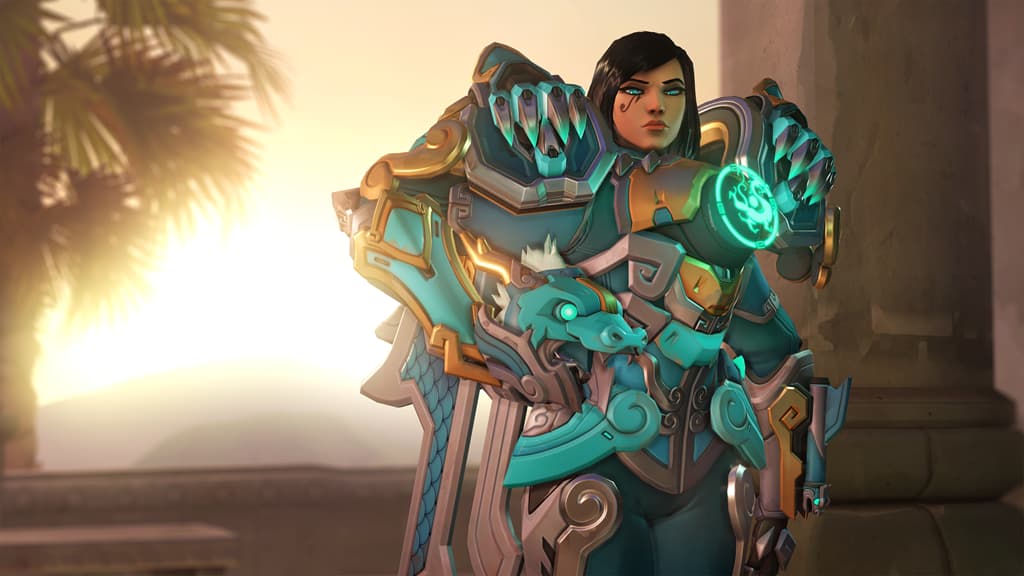 Pharah's emerald skin