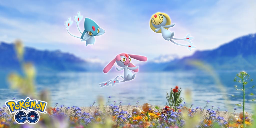 Screenshot of Pokemon GO legendary monster for Lake of Legends event.