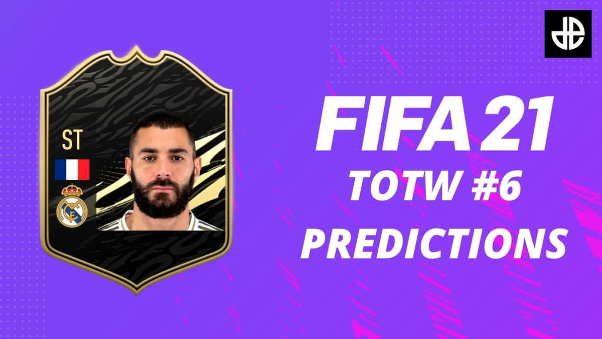 FIFA 21 Team of the Week 6 with Karim benzema card