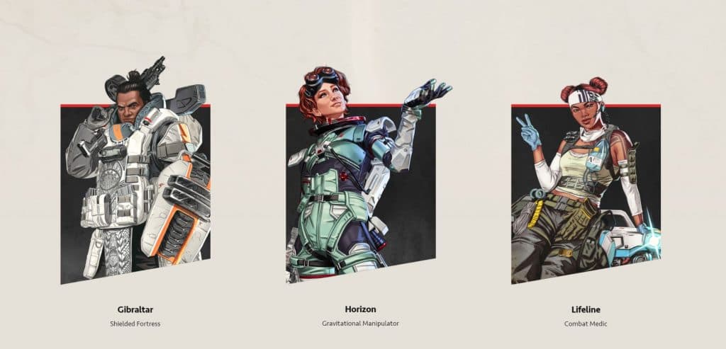 Apex Legends Characters EA Website