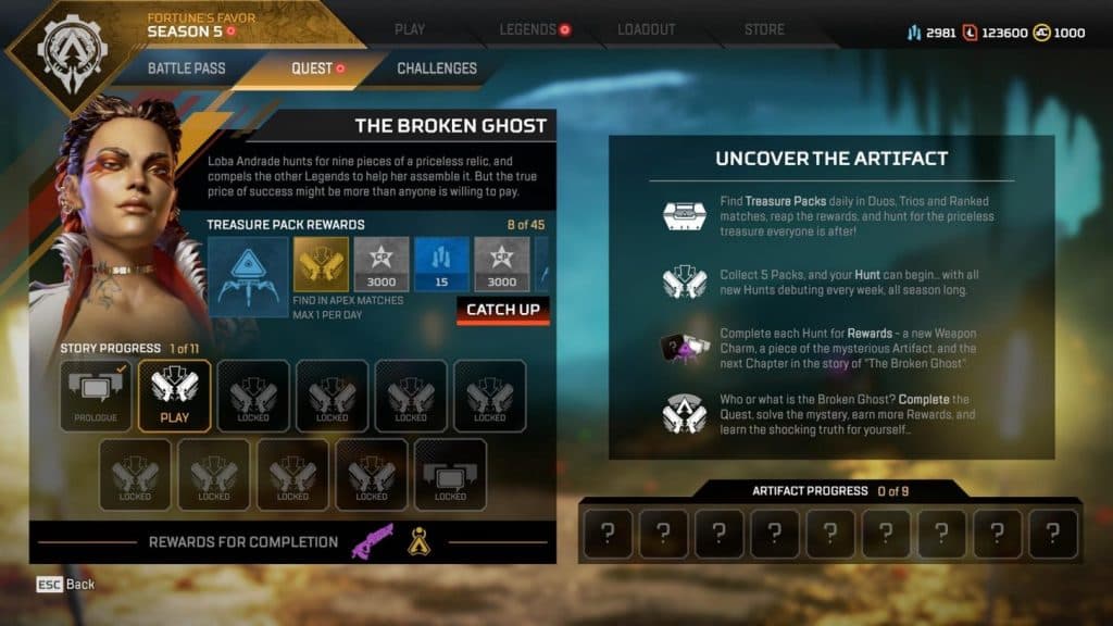 Apex Legends Season 5 Broken Ghost Quest