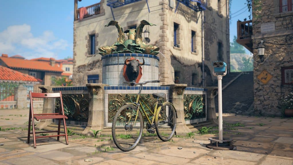 Screenshot of Black Ops 6 map with prop hunt items