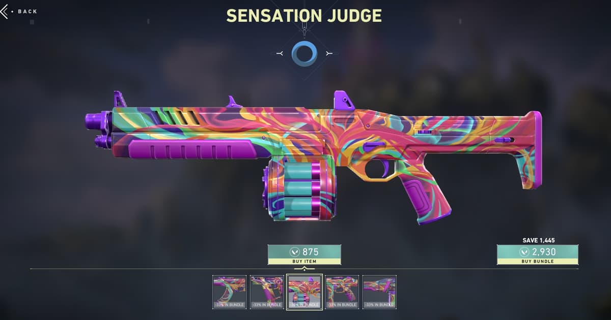 Valorant Sensation Judge Skin