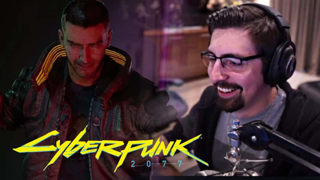 Shroud next to V from Cyberpunk 2077