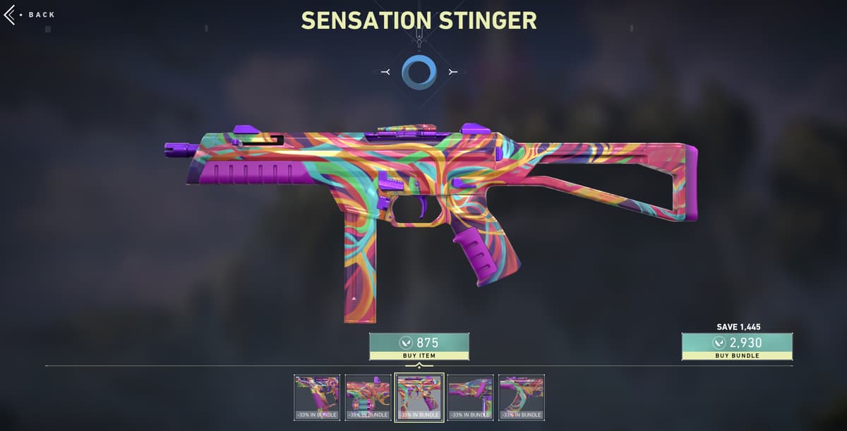 Valorant Sensation Stinger