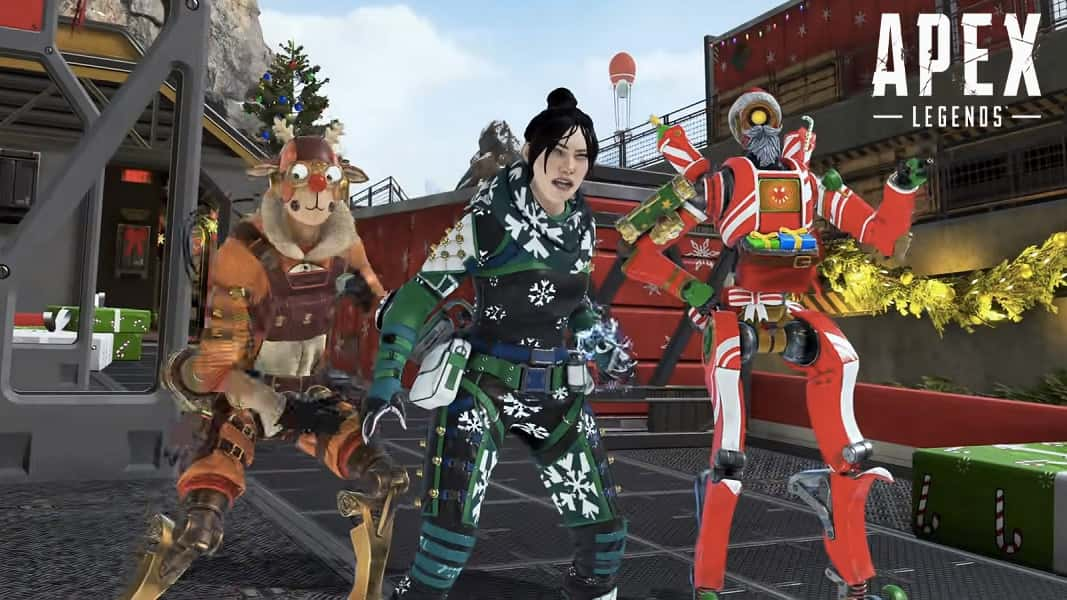 Apex Legends characters on the Winter Express train