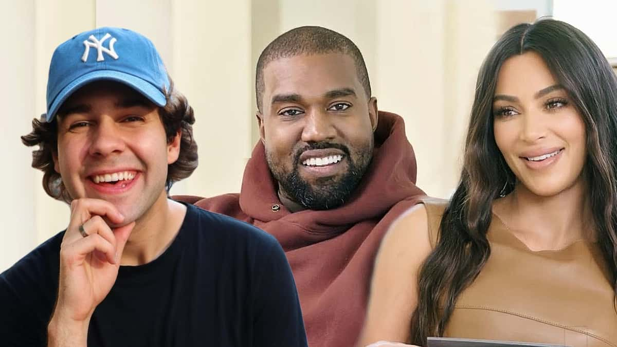 david dobrik with kanye west and kim kardashian