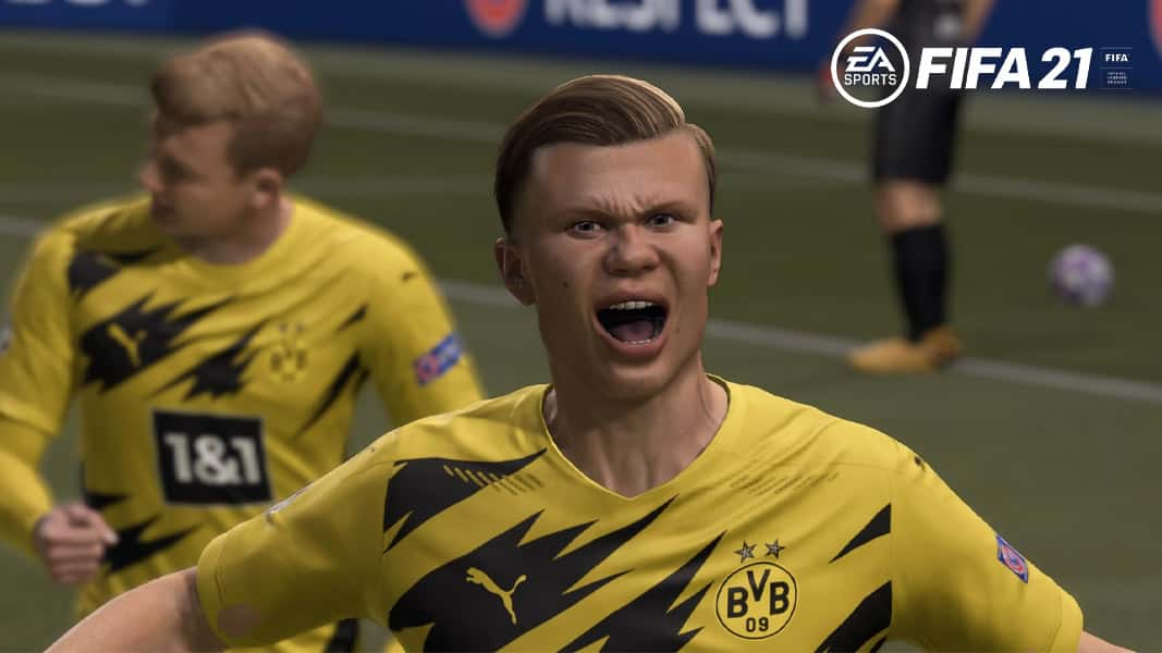 Erling Haaland in FIFA 21 next-gen