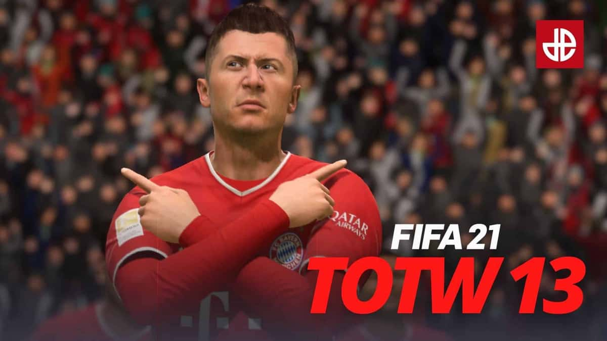 Robert Lewandowski in FIFA 21 Team of the Week (TOTW) 13.