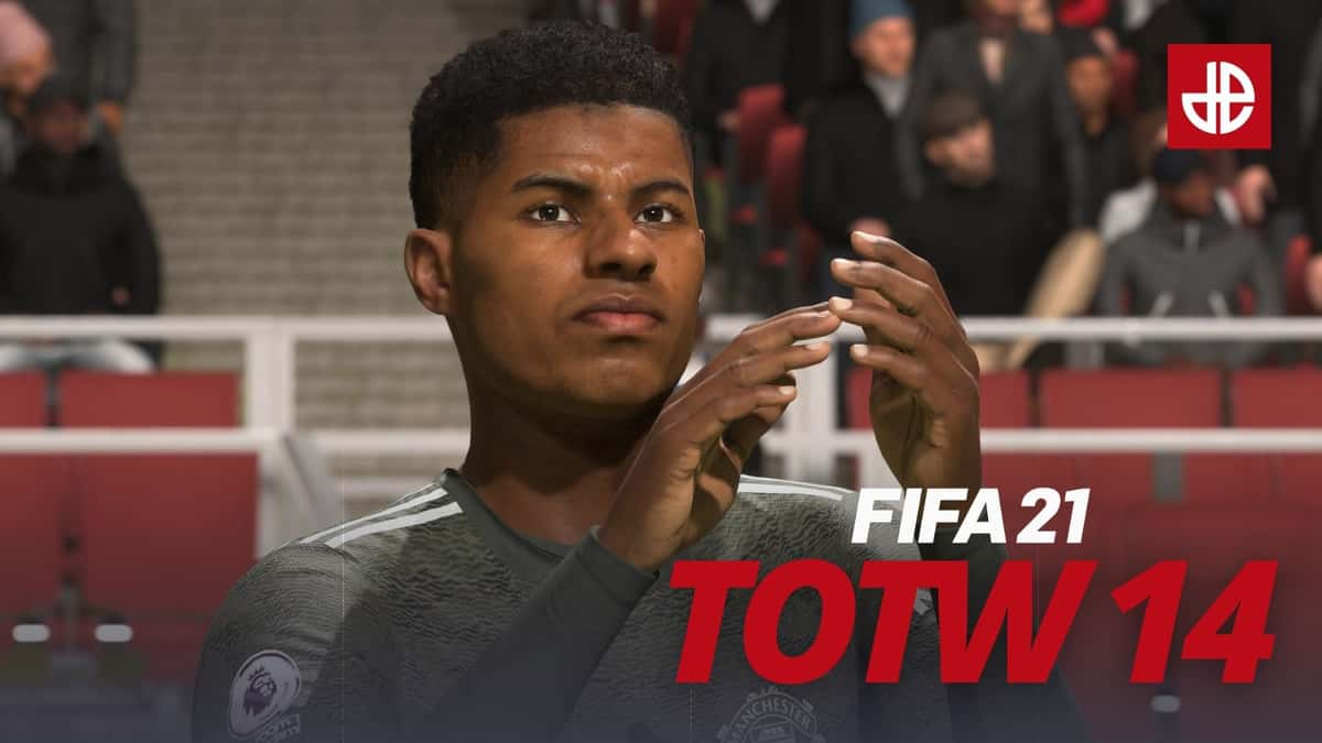 Marcus Rashford Manchester United FIFA 21 TOTW 14.