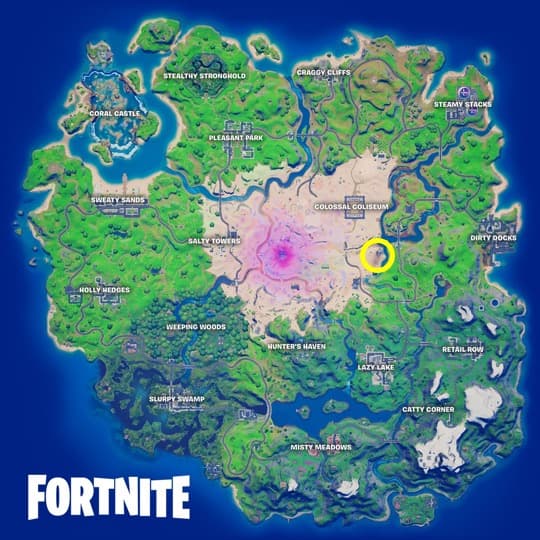 Mandalorian location fortnite season 5