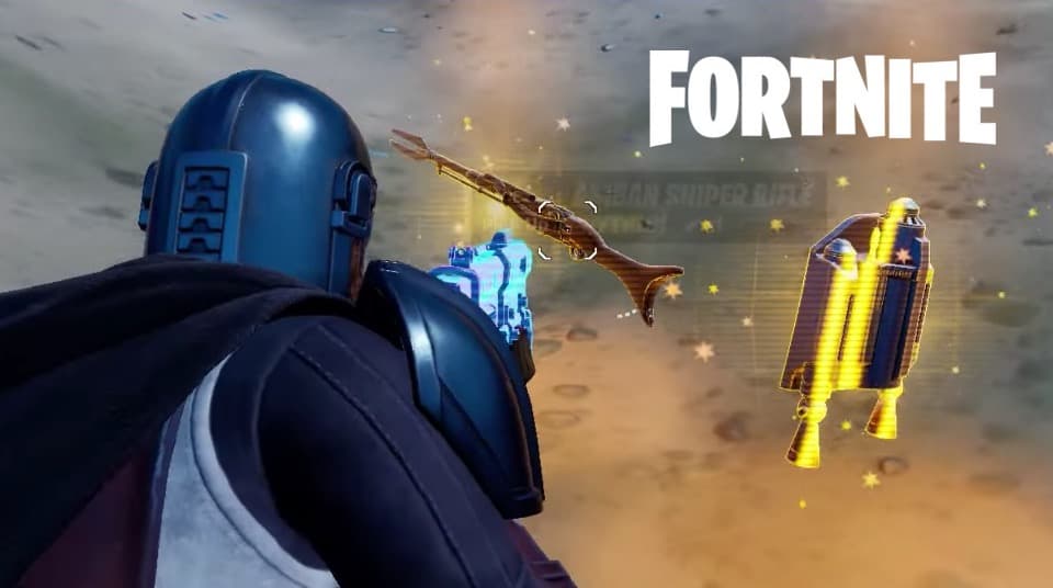 Fortnite Mandalorian mythic items weapons