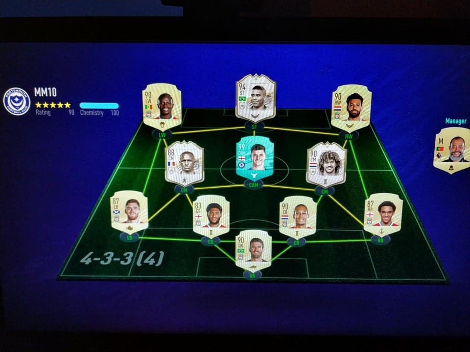 Mason Mount's FIFA 21 Ultimate Team starting XI