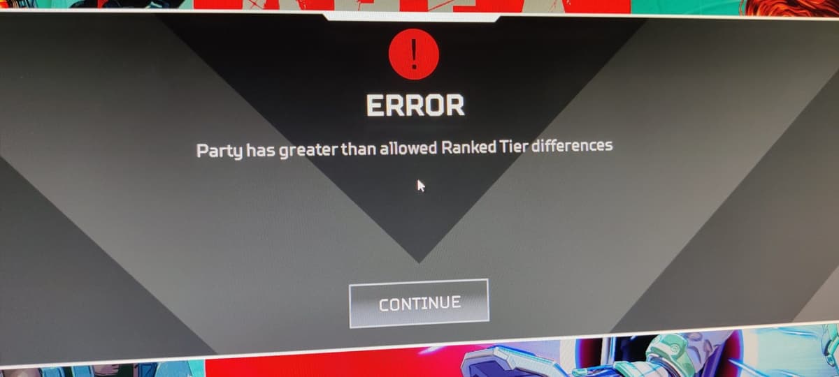 Apex Legends kicked screen